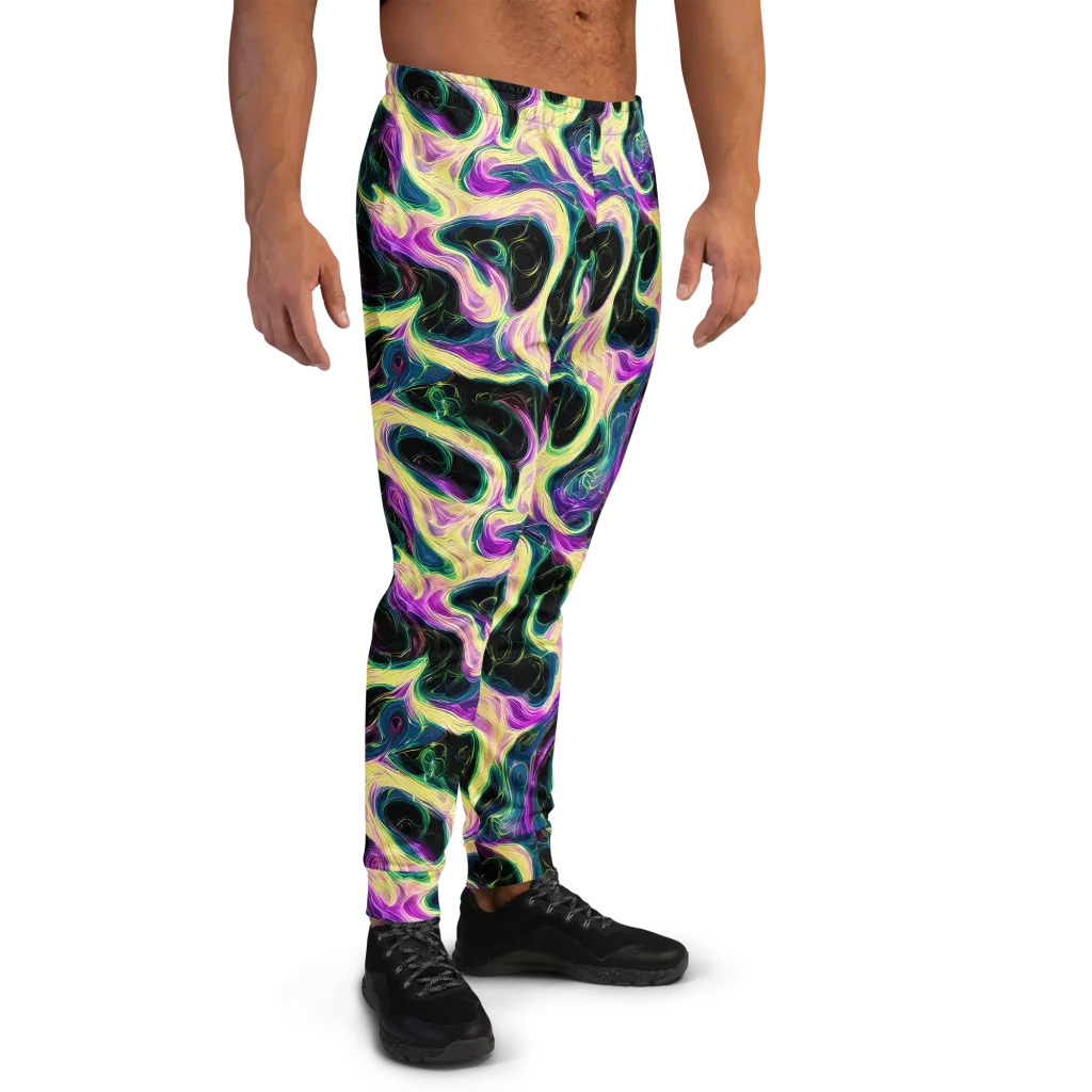 Aurora Rapture on Men's Joggers — Right