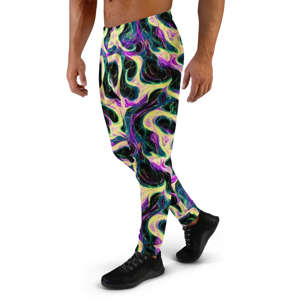 Aurora Rapture on Men's Joggers — Left