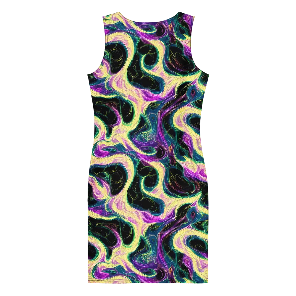 Aurora Rapture on Bodycon Dress — Back