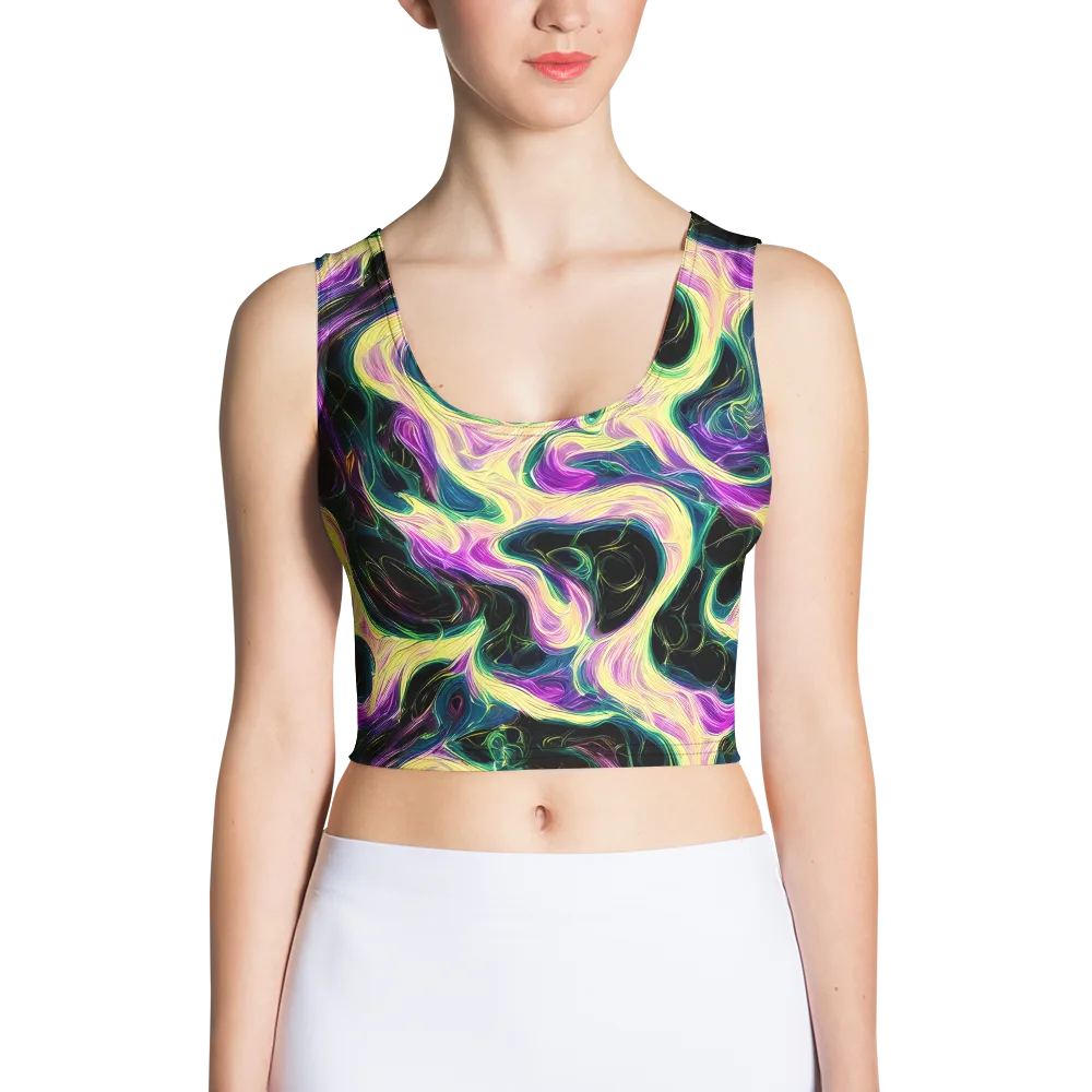 Aurora Rapture on Crop Top — Front