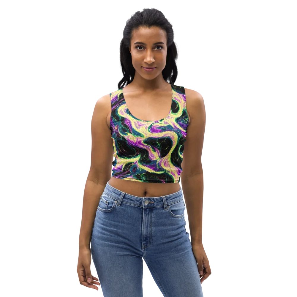 Aurora Rapture on Crop Top — Front