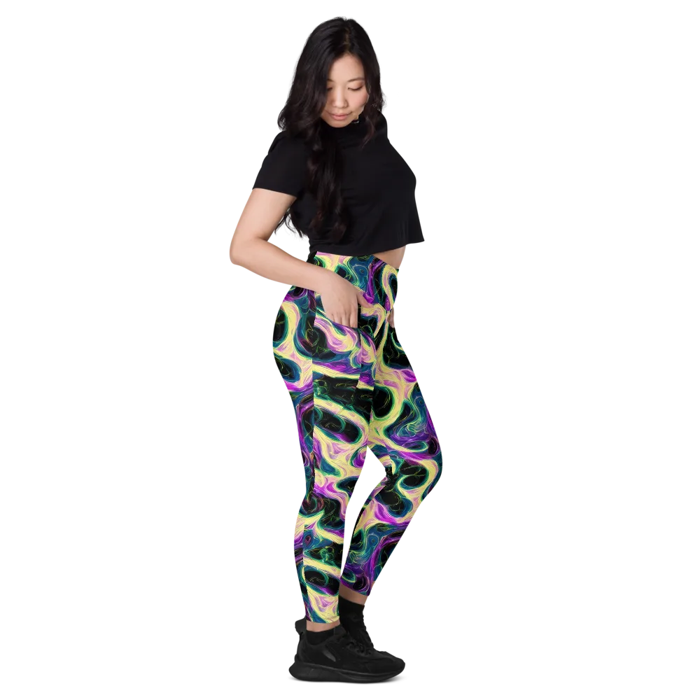 Aurora Rapture on Leggings with Pockets — Right