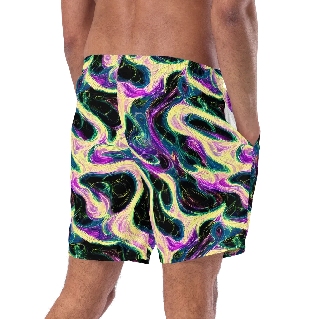Aurora Rapture on Swim Trunks — Right Back