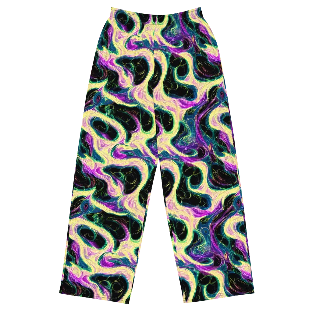 Aurora Rapture on Wide-Leg Pants — Front