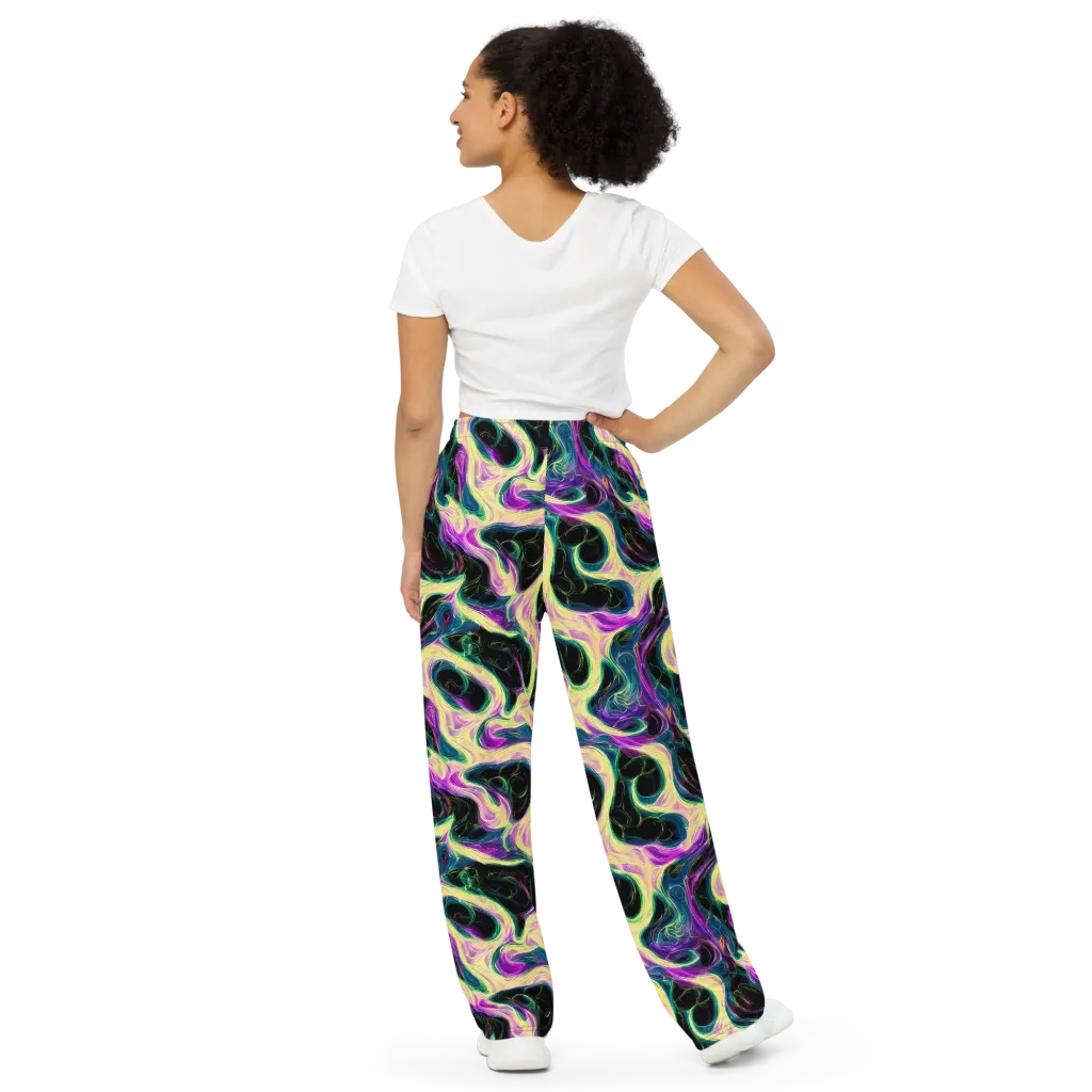Aurora Rapture on Wide-Leg Pants — Back