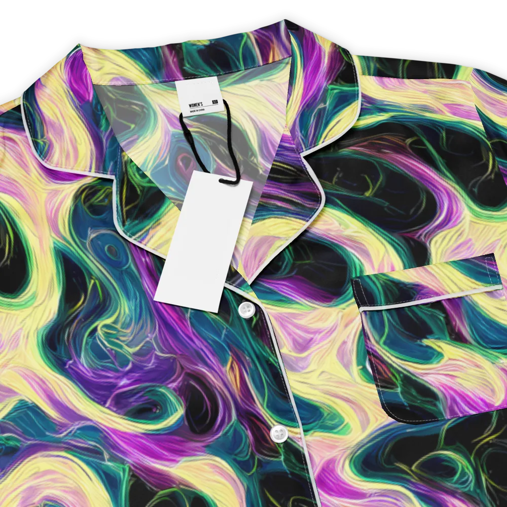 Aurora Rapture on Women's Short Sleeve Pajama Top — Product details