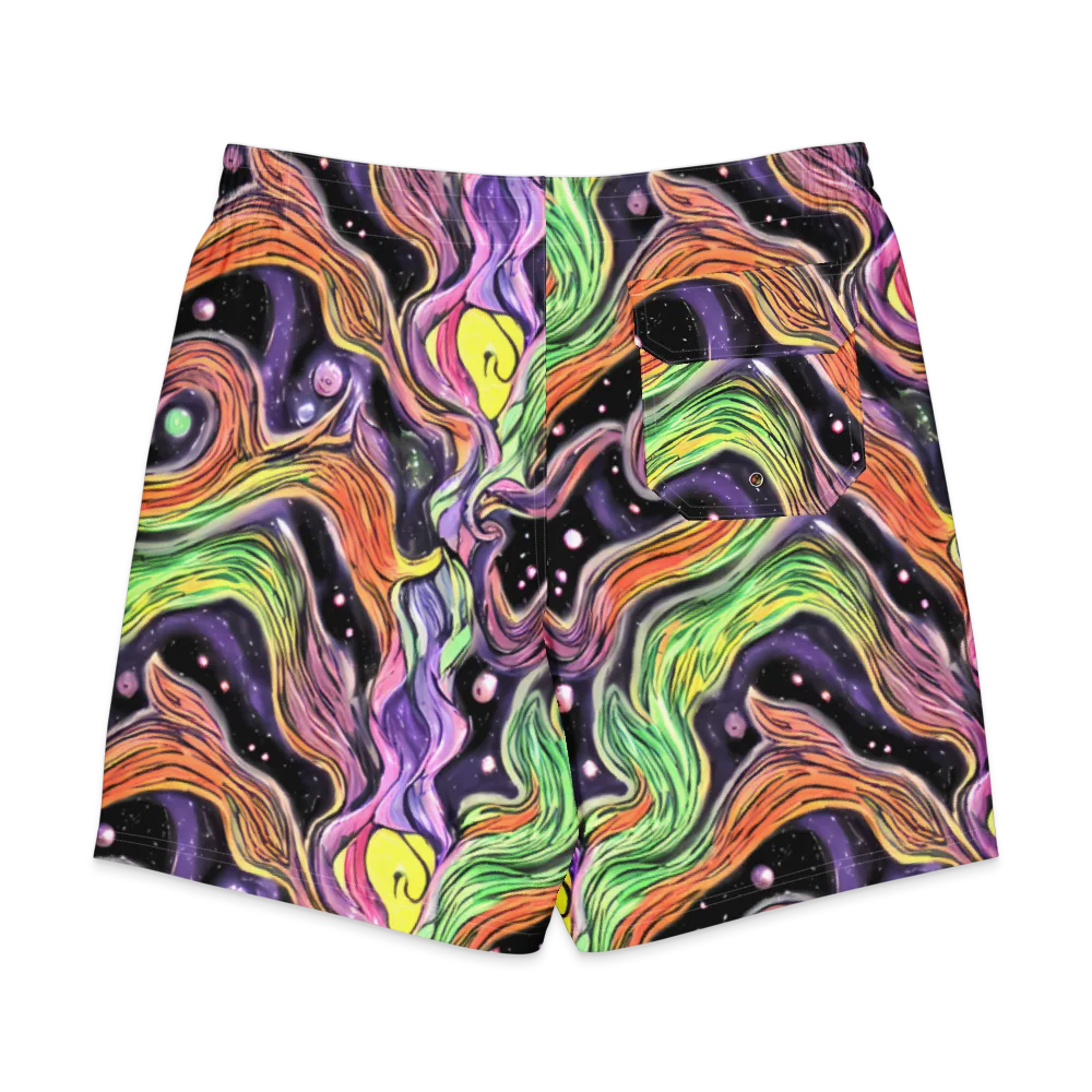 Cosmic Ribbon on Men's Board Shorts — Back