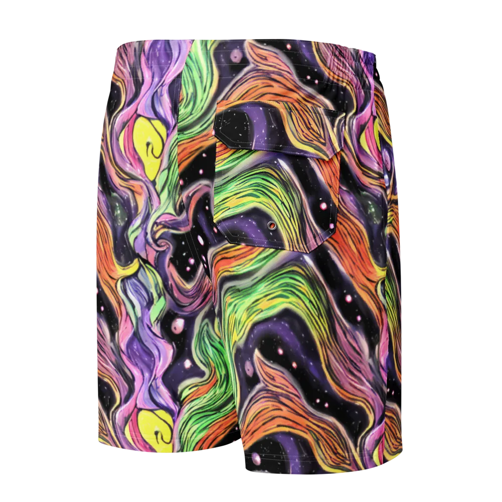 Cosmic Ribbon on Men's Board Shorts — Back