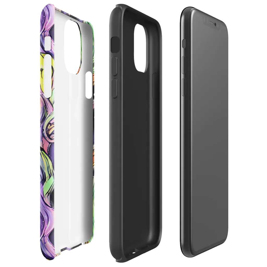 Cosmic Ribbon on Tough Case for iPhone® — Right