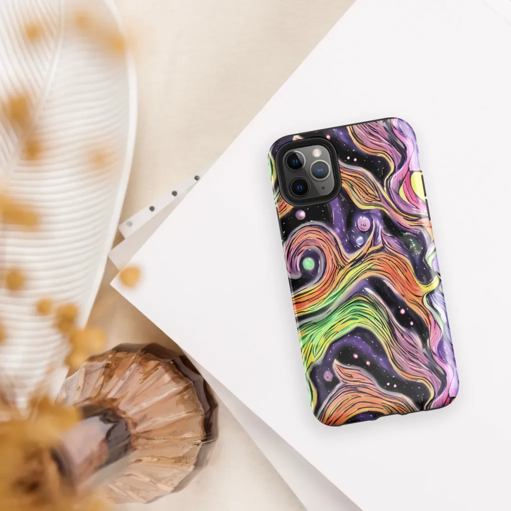 Cosmic Ribbon on Tough Case for iPhone® — Front