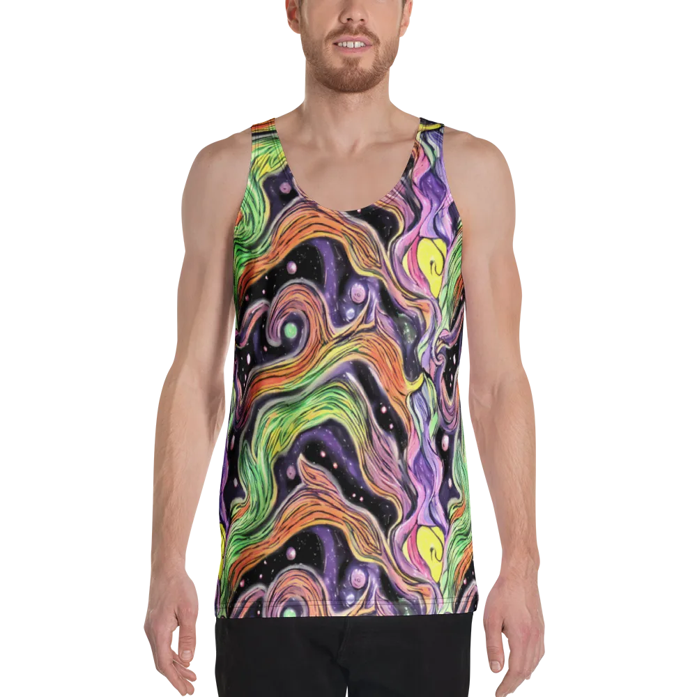 Cosmic Ribbon on Men's Tank Top — Front