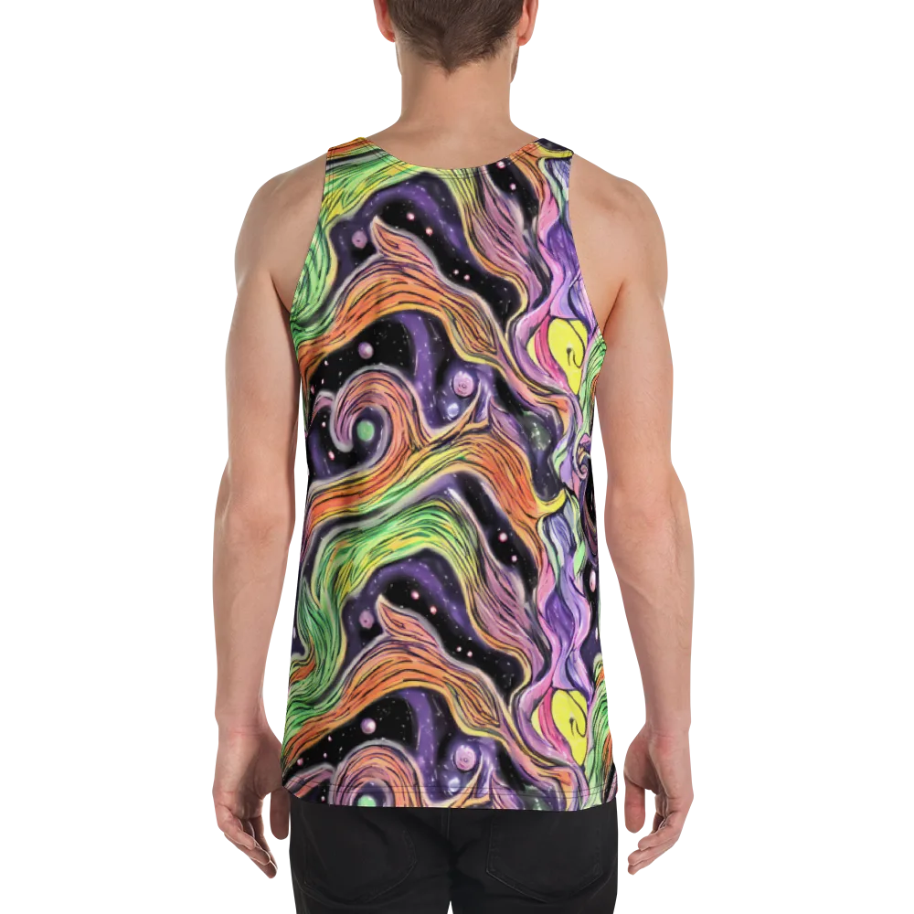 Cosmic Ribbon on Men's Tank Top — Back