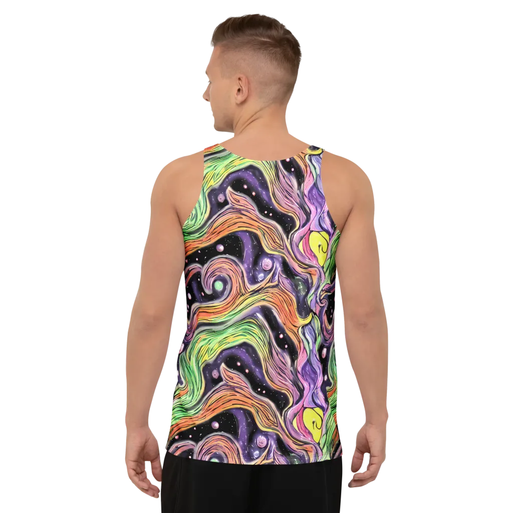 Cosmic Ribbon on Men's Tank Top — Back