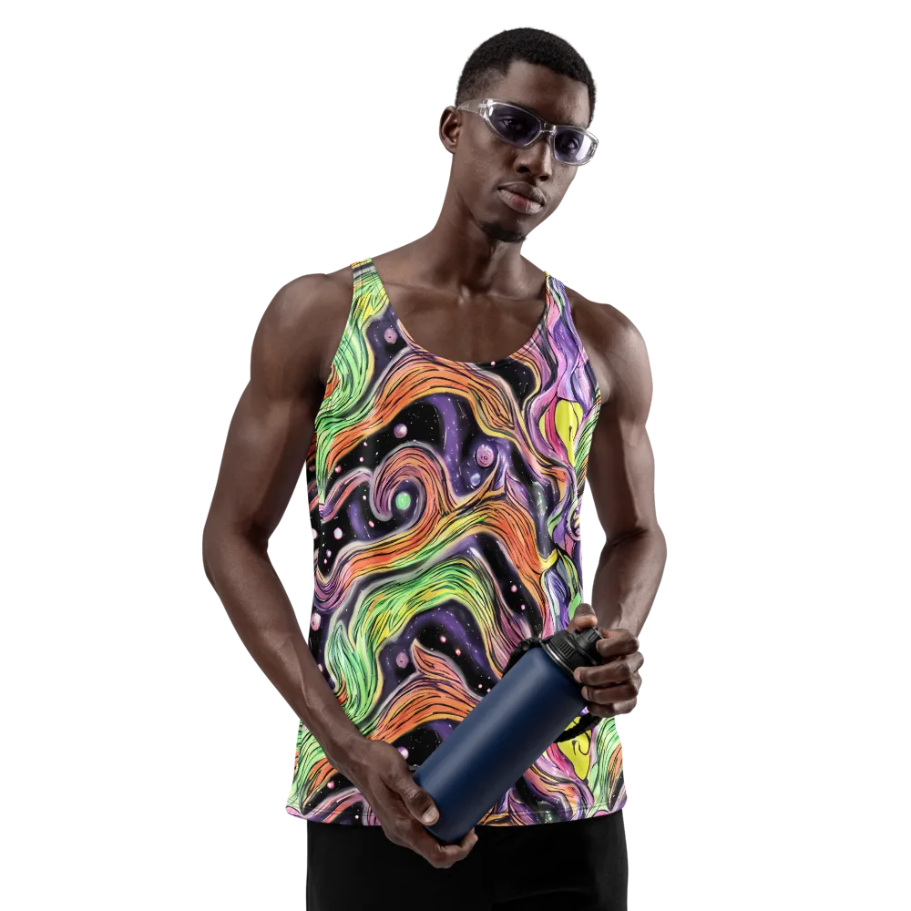 Cosmic Ribbon on Men's Tank Top — Front