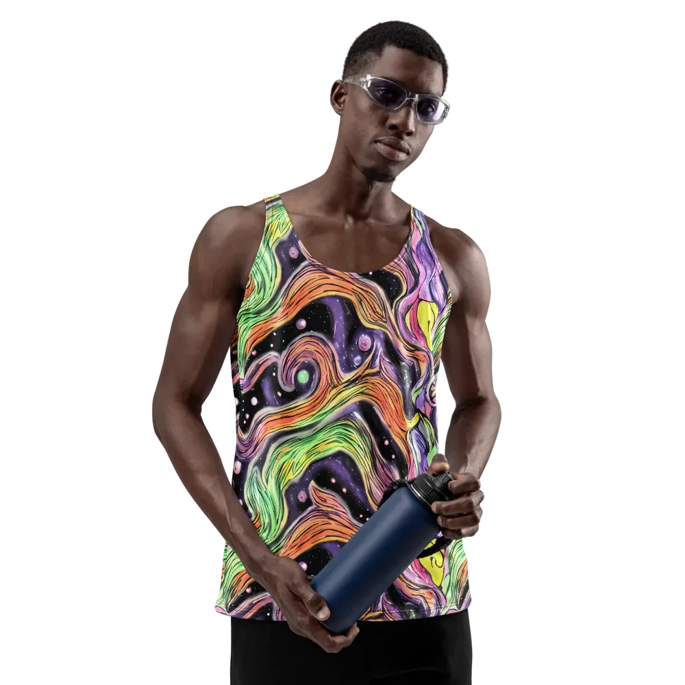 Cosmic Ribbon on Men's Tank Top — Front