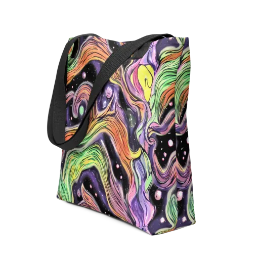 Cosmic Ribbon on a Tote Bag