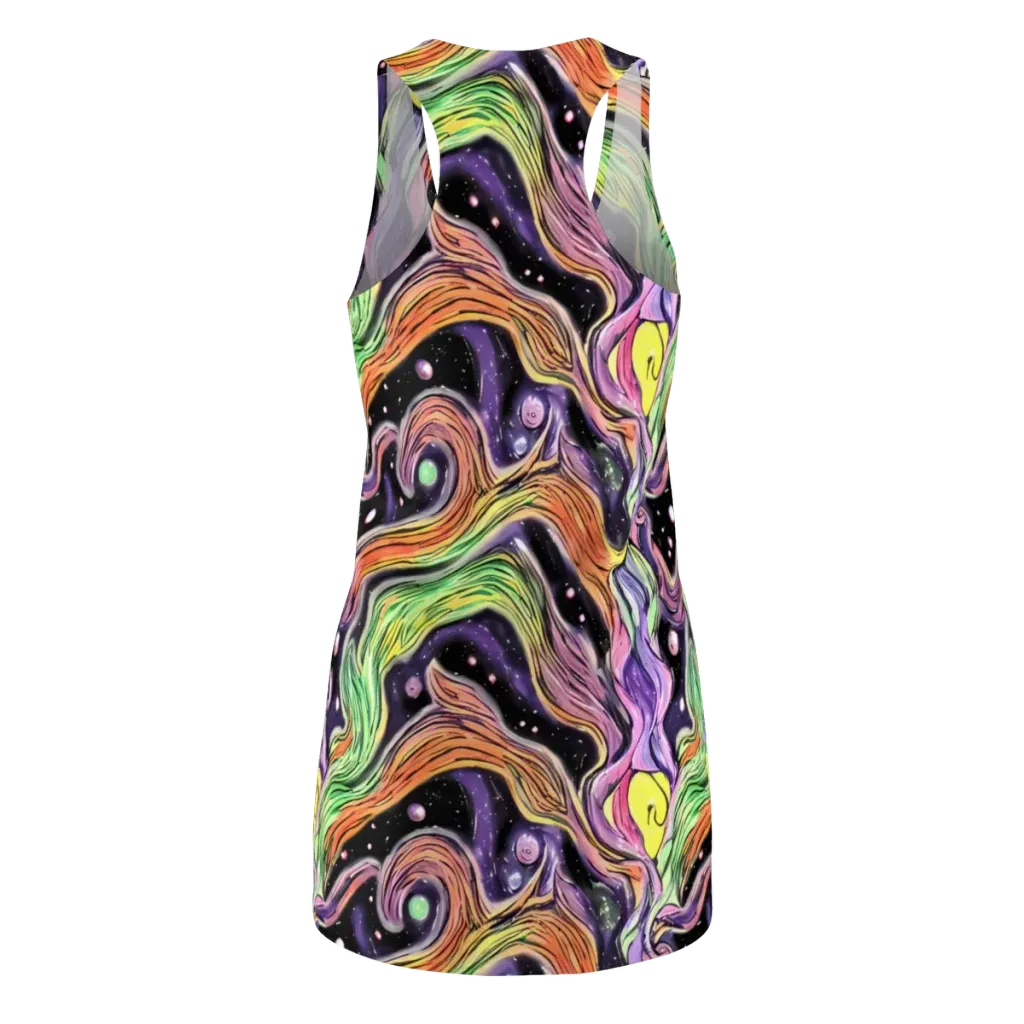 Cosmic Ribbon on Racerback Dress — Back