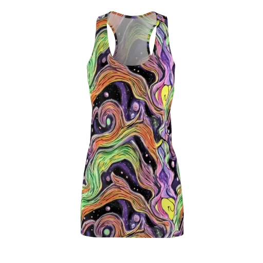 Cosmic Ribbon on a Racerback Dress
