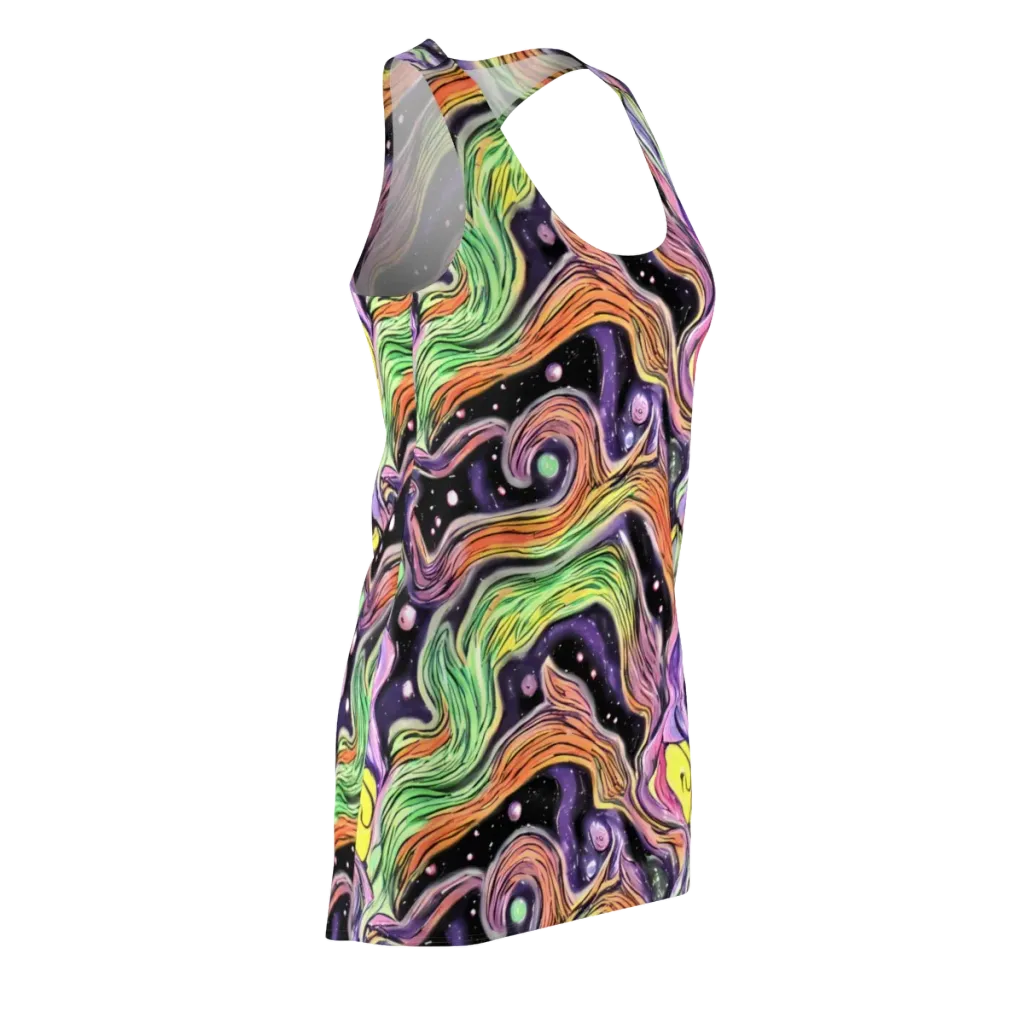 Cosmic Ribbon on Racerback Dress — Front Side