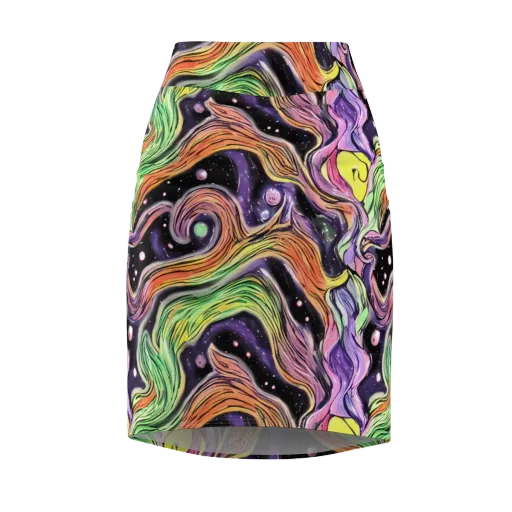 Cosmic Ribbon on a Pencil Skirt