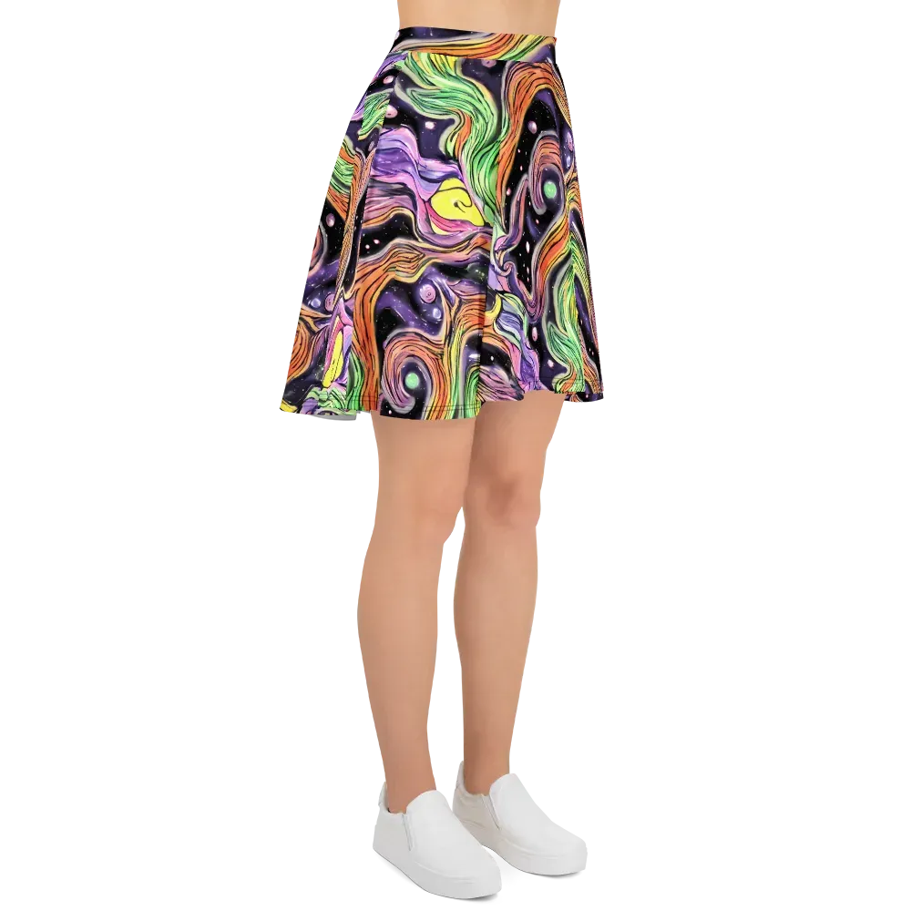 Cosmic Ribbon on Skater Skirt — Right
