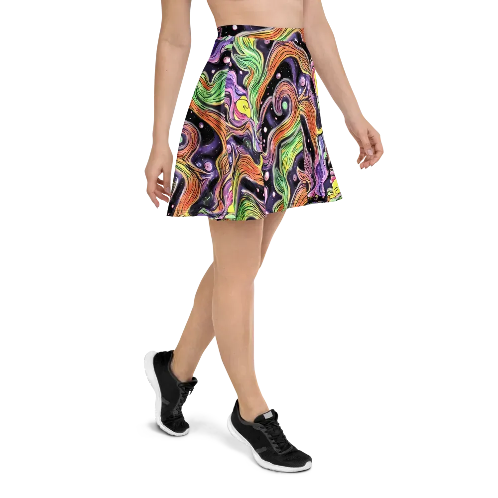 Cosmic Ribbon on Skater Skirt — Right