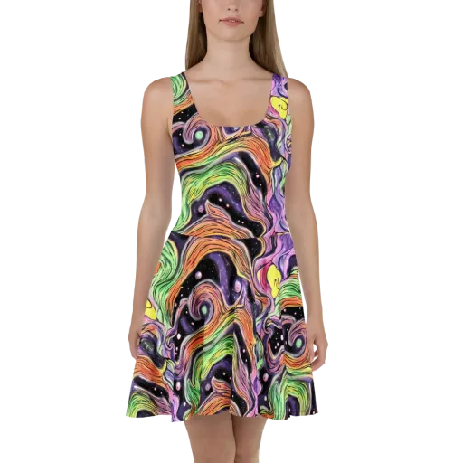 Cosmic Ribbon on a Skater Dress