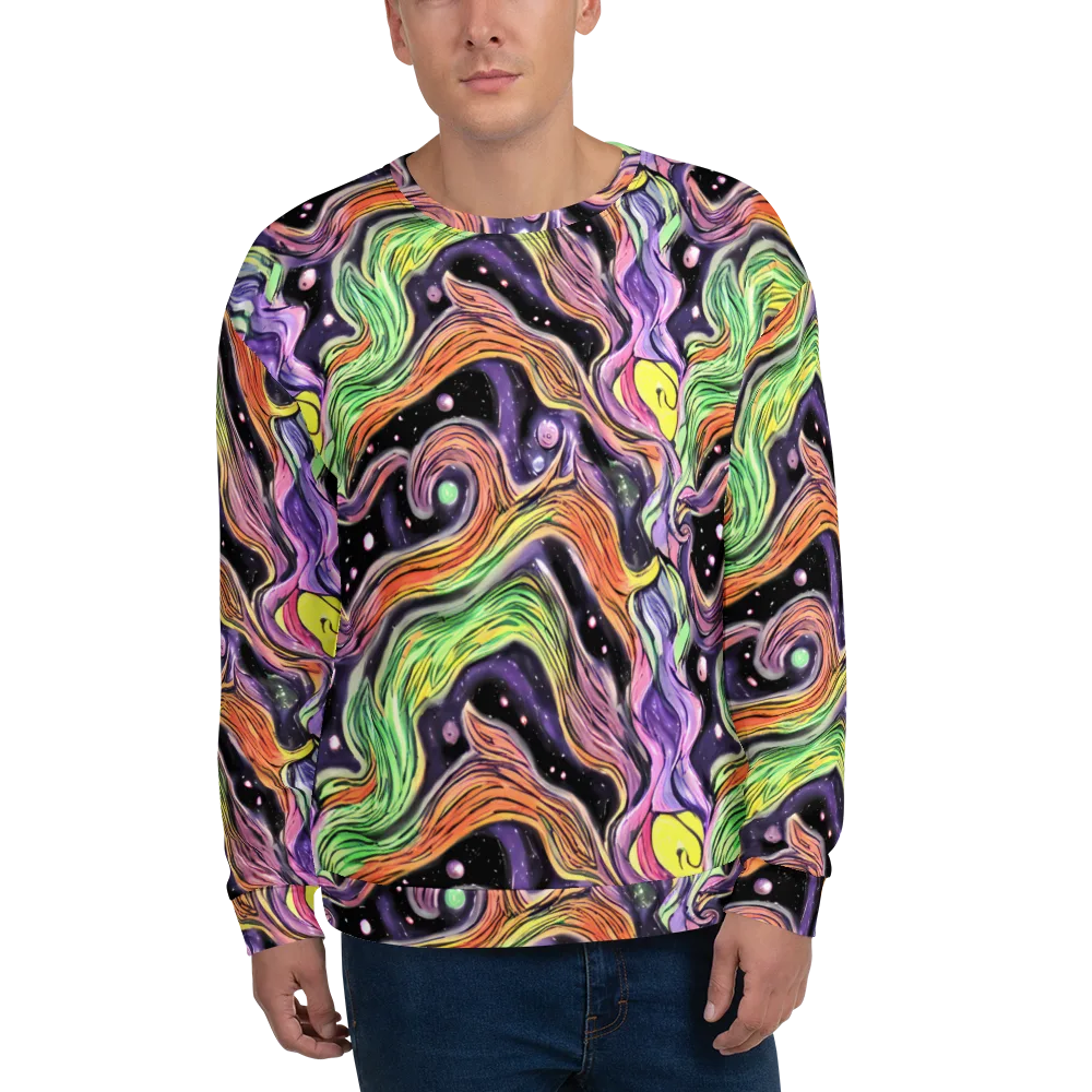 Cosmic Ribbon on Sweatshirt — Front