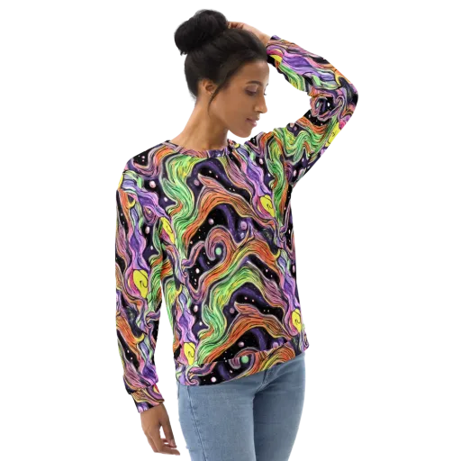 Cosmic Ribbon on a Sweatshirt
