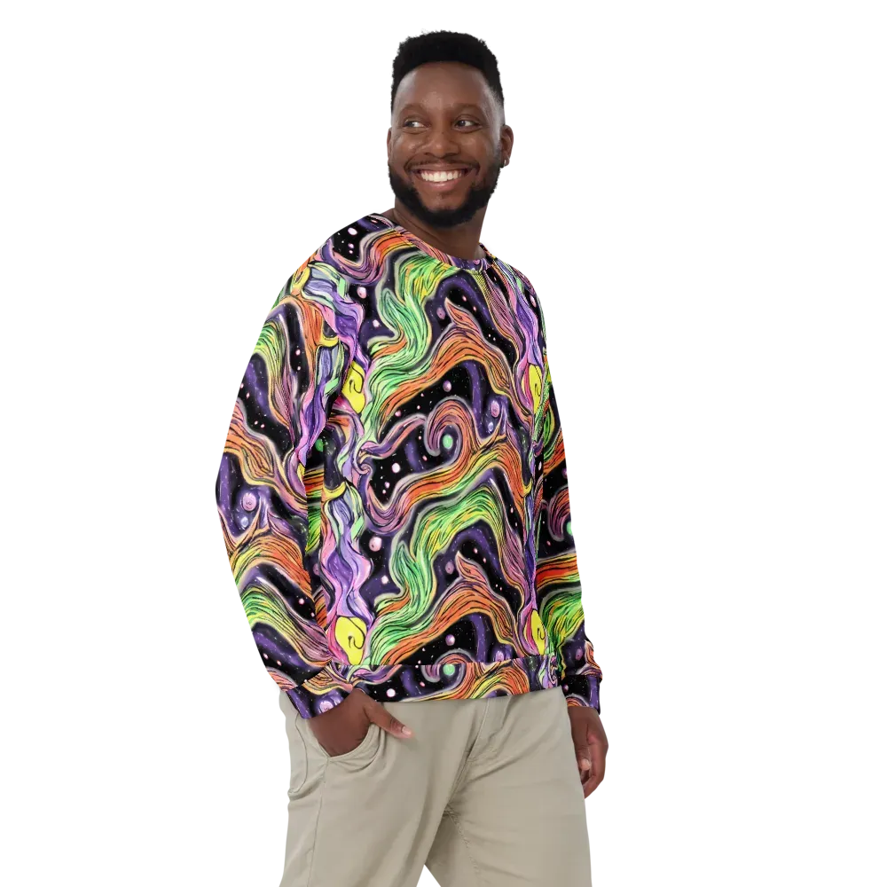 Cosmic Ribbon on Sweatshirt — Front