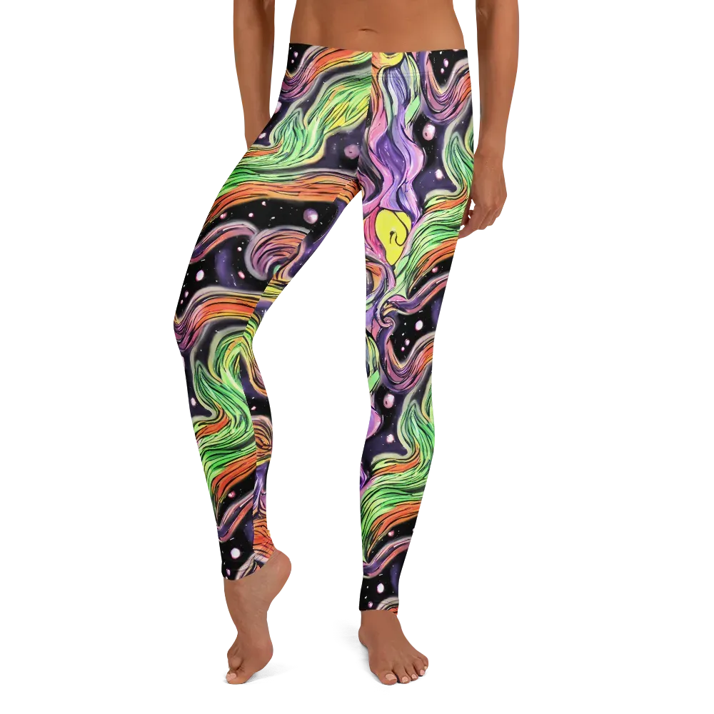Cosmic Ribbon on Leggings — Front