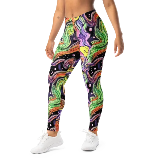 Cosmic Ribbon on a Leggings