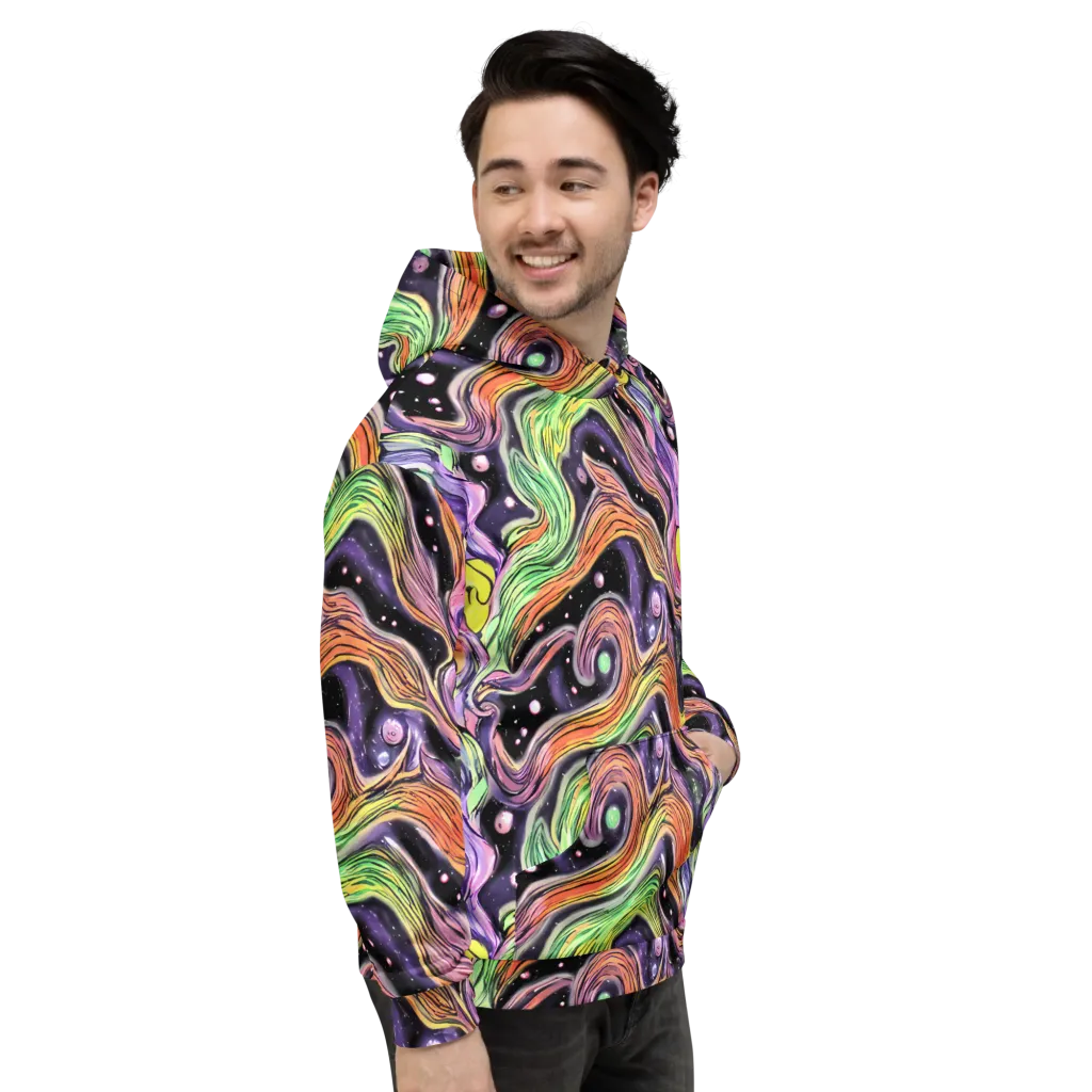 Cosmic Ribbon on Hoodie — Right