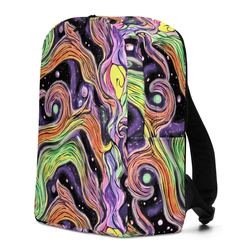 Cosmic Ribbon on Minimalist Backpack — Left