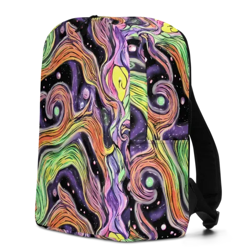 Cosmic Ribbon on a Minimalist Backpack