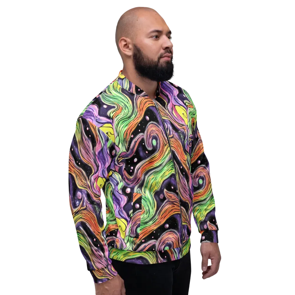 Cosmic Ribbon on Bomber Jacket — Right