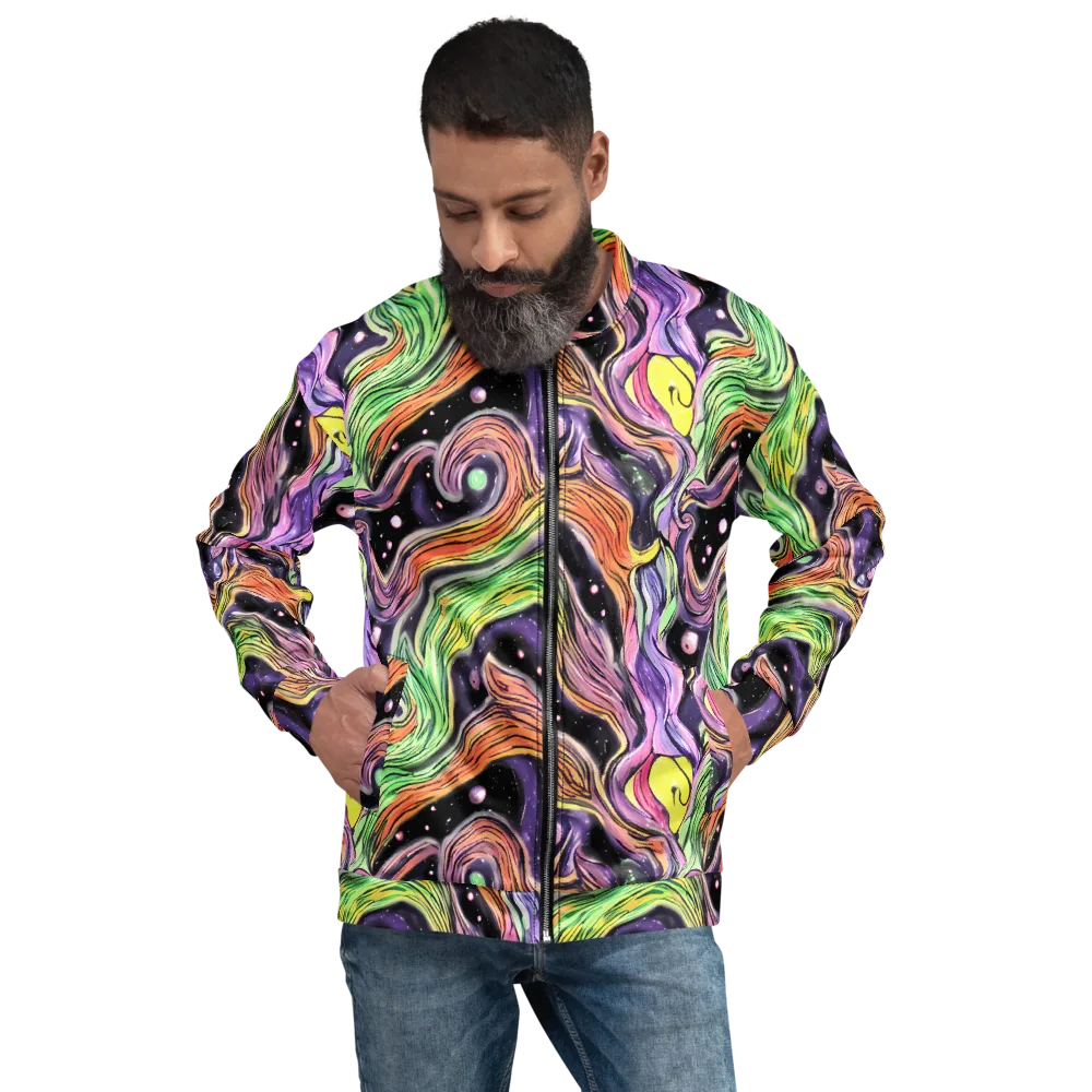 Cosmic Ribbon on Bomber Jacket — Front