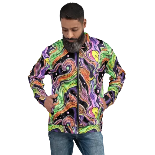 Cosmic Ribbon on a Bomber Jacket