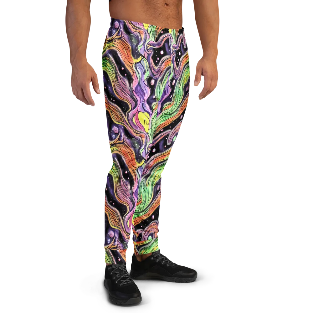 Cosmic Ribbon on Men's Joggers — Right