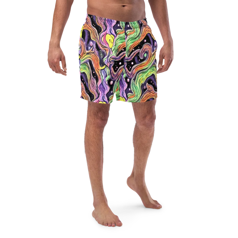 Cosmic Ribbon on Swim Trunks — Front
