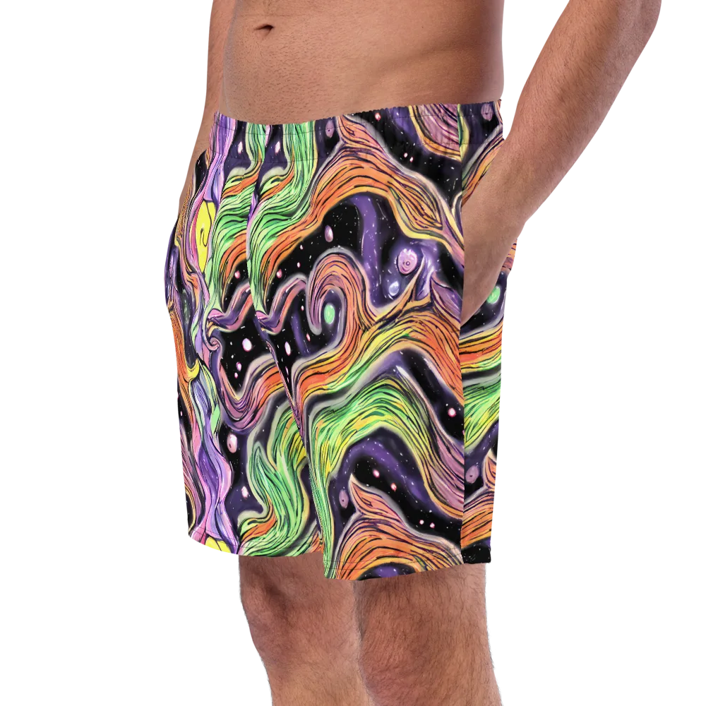 Cosmic Ribbon on Swim Trunks — Left Front