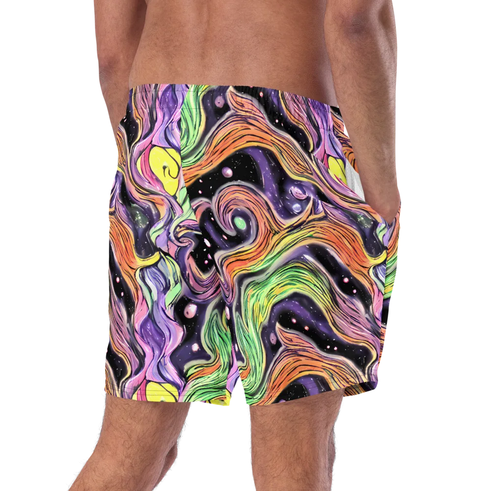 Cosmic Ribbon on Swim Trunks — Right Back