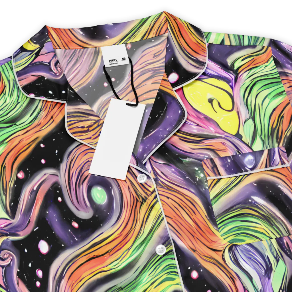 Cosmic Ribbon on Women's Short Sleeve Pajama Top — Product details