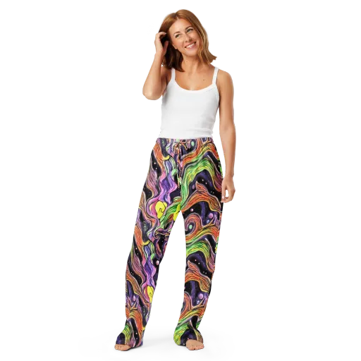 Cosmic Ribbon on a Women's Pajama Pants