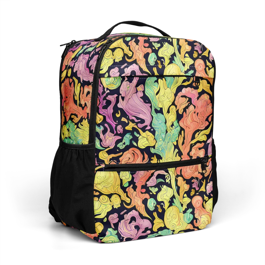 Chromatic Bloom on Utility Backpack — Right Front