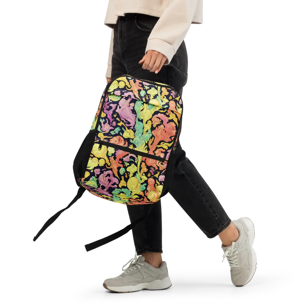 Chromatic Bloom on Utility Backpack — Front