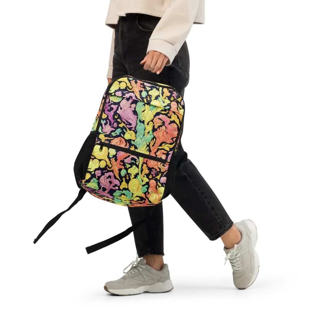 Chromatic Bloom on Utility Backpack — Front
