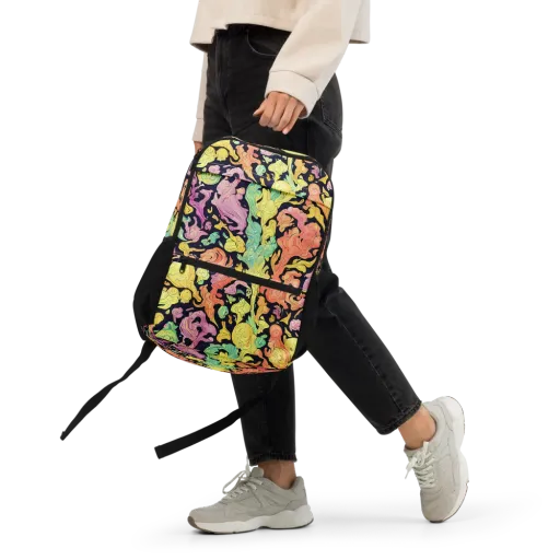 Chromatic Bloom on a Utility Backpack