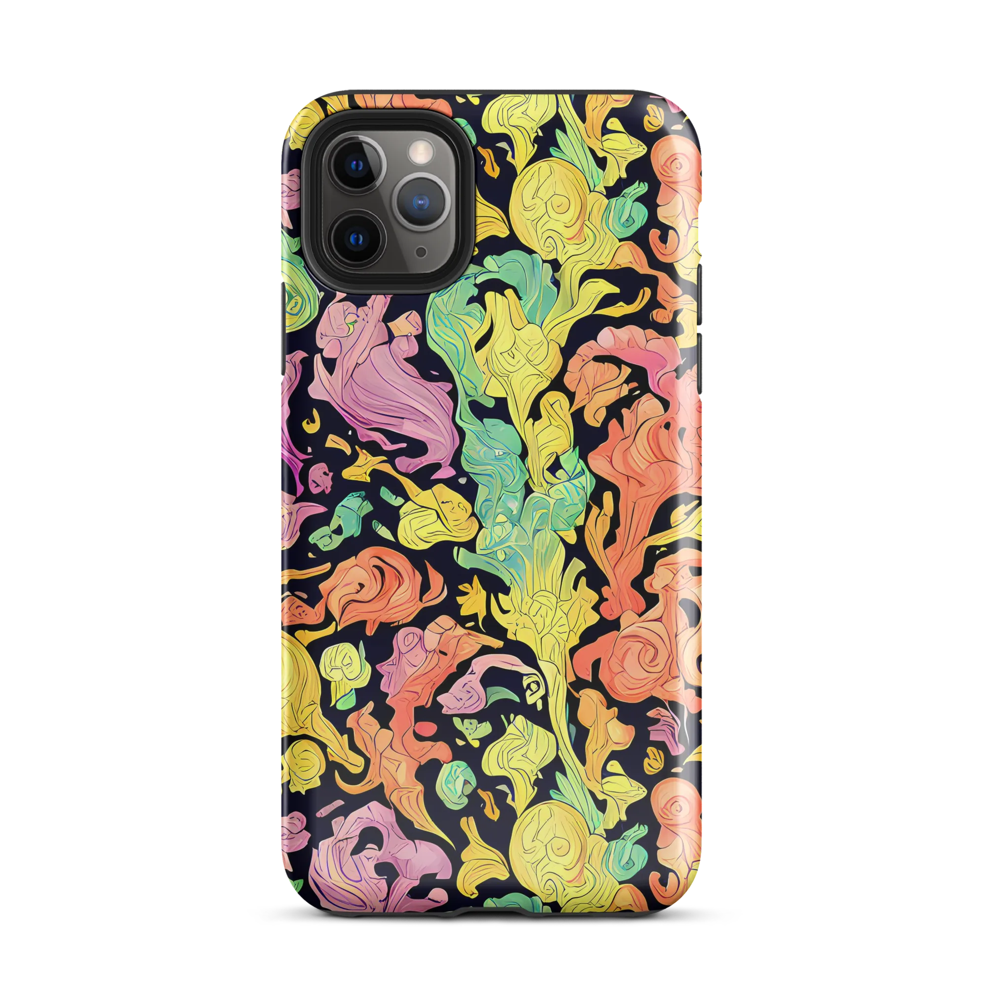 Chromatic Bloom on Tough Case for iPhone® — Front