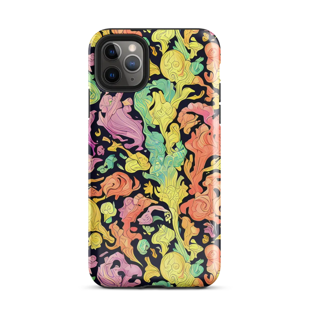 Chromatic Bloom on Tough Case for iPhone® — Front